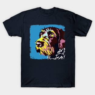 German Wirehaired Pointer Pop Art - Dog Lover Gifts T-Shirt